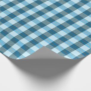 Papier Cadeau Plat bleu moderne simple