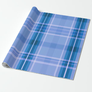 Papier Cadeau Plat bleu traditionnel