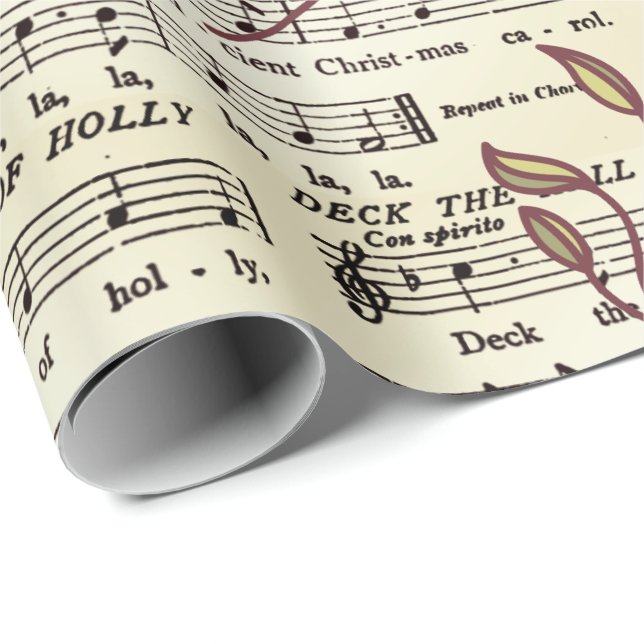 Papier Cadeau Plate-forme le papier d'emballage de musique de (Coin rond)