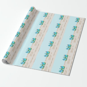 Papier Cadeau Platins de surf rétro