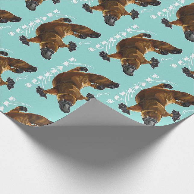 Papier Cadeau platypus à bec de canard (Coin)