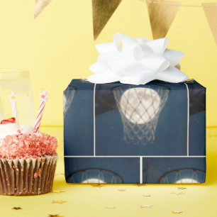 Papier Cadeau Pleine Lune Dans un Filet de Basket