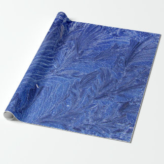 Papier Cadeau Plumes bleues