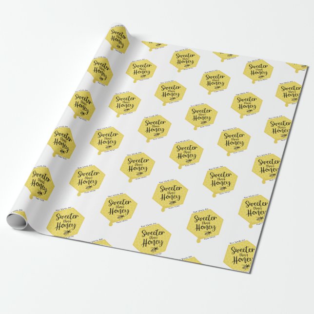 Papier Cadeau Plus doux que le miel (Déroulé)