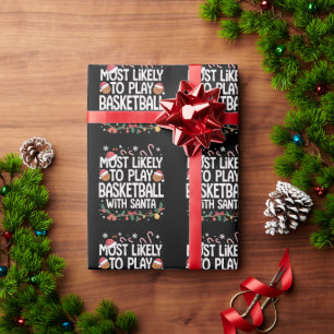 Papier Cadeau Plus susceptible de jouer au basket avec la famill
