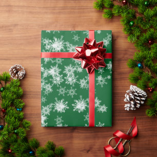 Papier Cadeau Pneus Blancs Sur Papier D'Enveloppement Vert
