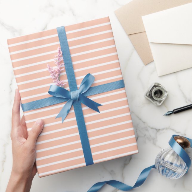 Papier Cadeau Poche et bandes blanches (Cadeaux)