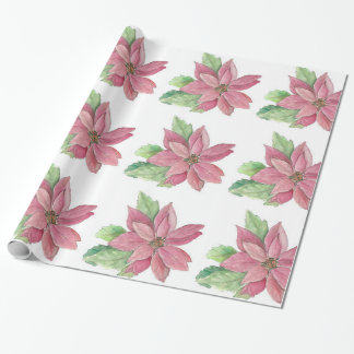 Papier Cadeau Poinsettia