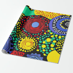 Papier Cadeau Point Abstrait art 3