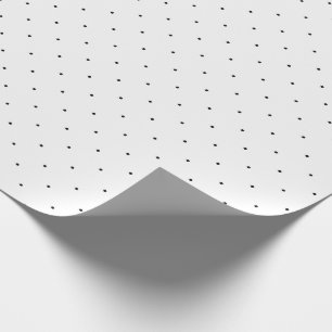 Papier Cadeau Point Polka noir