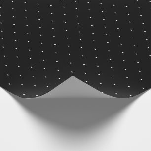 Papier Cadeau Point Polka noir et blanc
