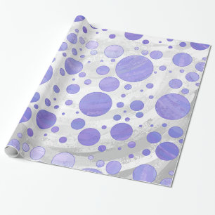 Papier Cadeau Point Polka Soleil Violet