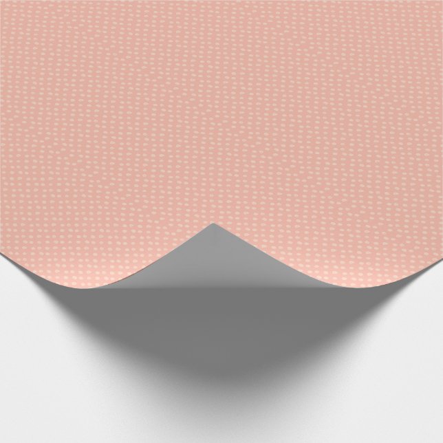 Papier Cadeau Pointe Polka Vintage Rose (Coin)