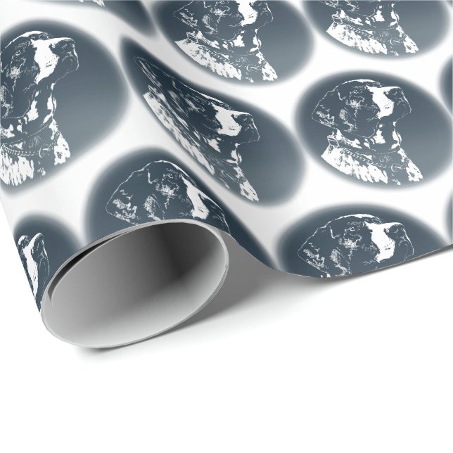 Papier Cadeau Pointeur Chien Papier-cadeau Chien de sport Papier (Coin rond)