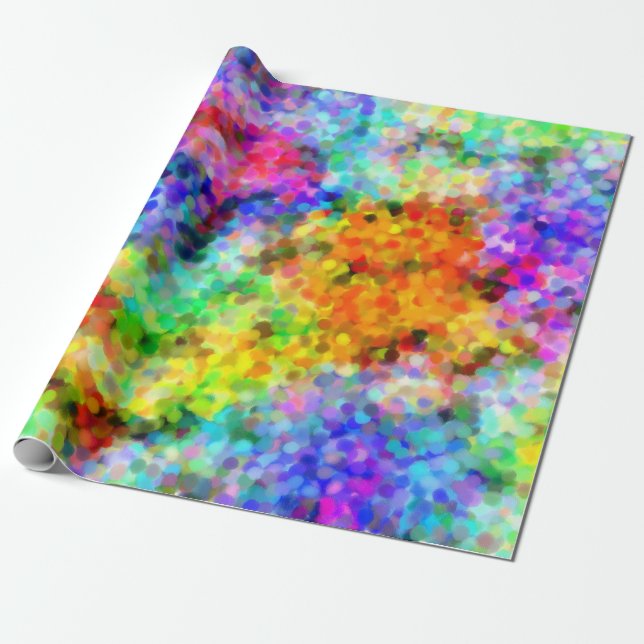 Papier Cadeau Pointillism Chakra (Déroulé)