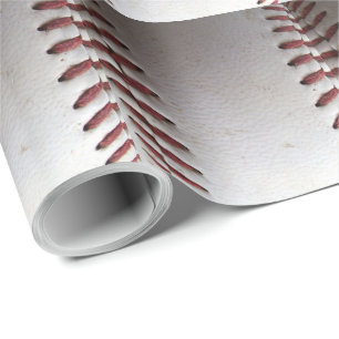 Papier Cadeau Points de baseball (vertical)
