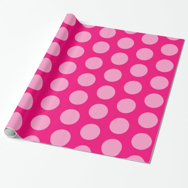 Papier Cadeau Points d'humeur marocaine rose (Déroulé)