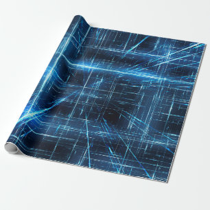 Papier Cadeau Points lumineux du réseau Web