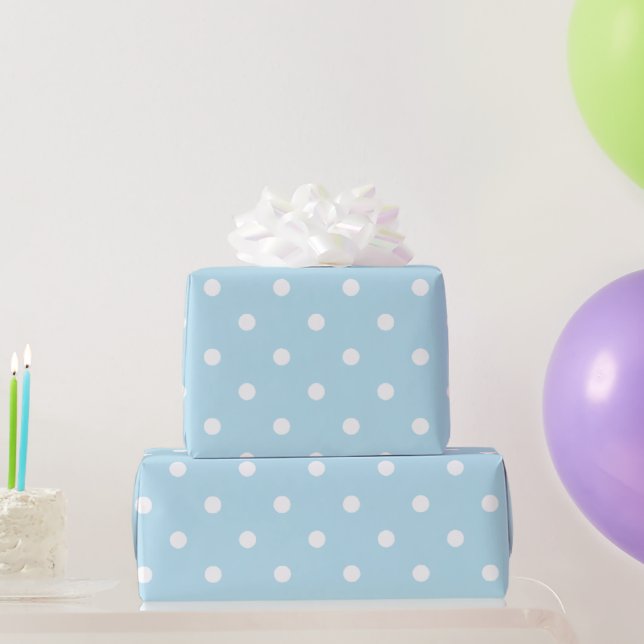Papier Cadeau Pois Bébé Bleu (Cadeaux de fête)