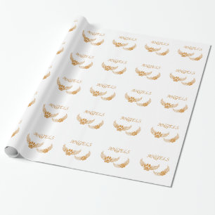 Papier Cadeau Pois de animal de compagnie angélique en détresse