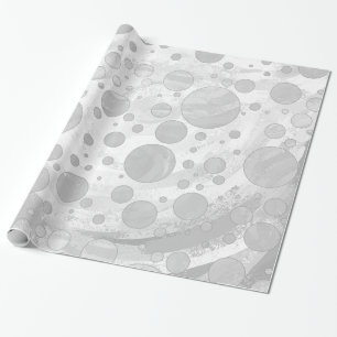 Papier Cadeau Pois Rainy Sky Grey