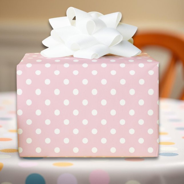 Papier cadeau pois rose (Créateur téléchargé)
