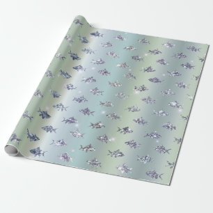 Papier Cadeau Poissons avec brio sur