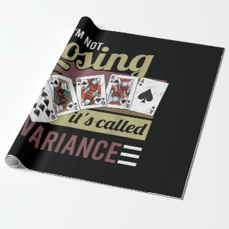 Papier Cadeau Poker de Vintage | I'm losing it's Called Variance