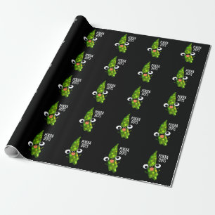 Papier Cadeau Pokra Dots Funny Okra Pun Dark BG