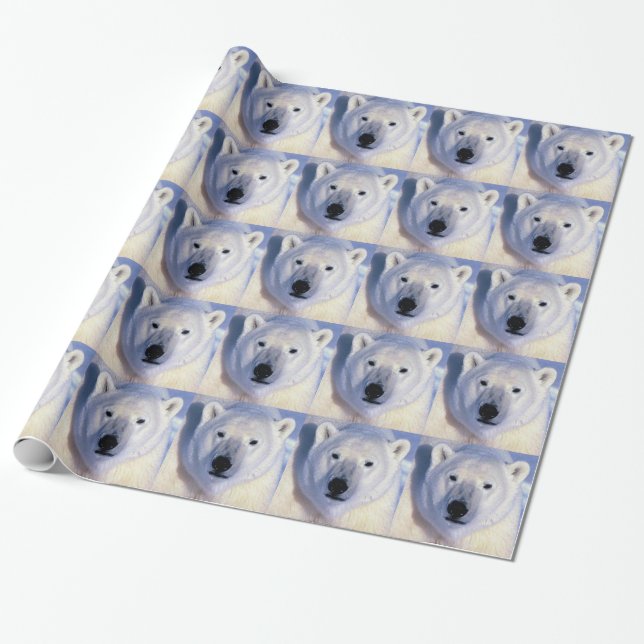 Papier Cadeau Polar Bear (Déroulé)