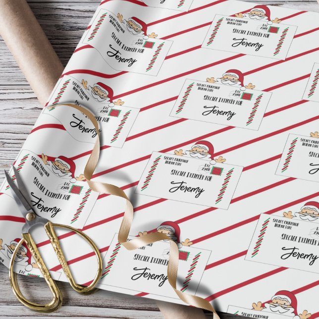 Papier Cadeau Pôle Nord de Père Noël Livraison spéciale pour enf (Créateur téléchargé)