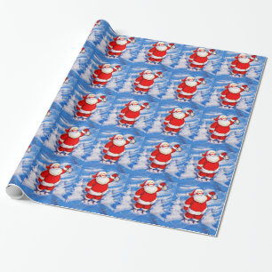 Papier Cadeau Pôle Nord Père Noël