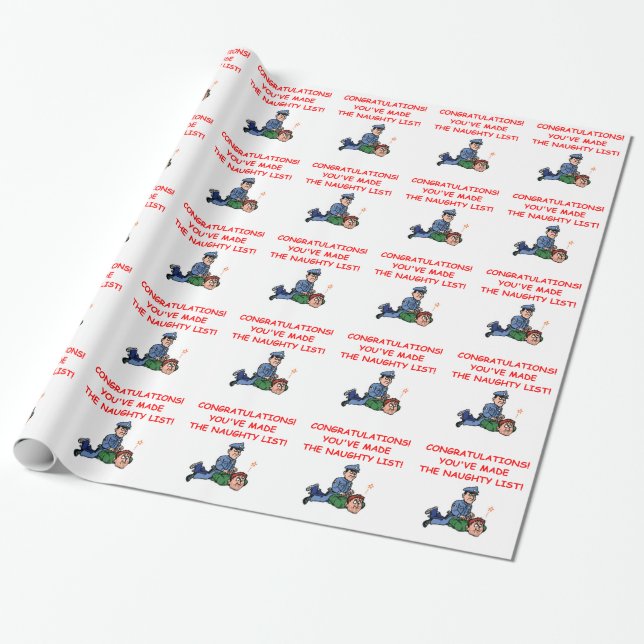 Papier Cadeau police (Déroulé)