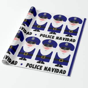 Papier Cadeau Police Navidad