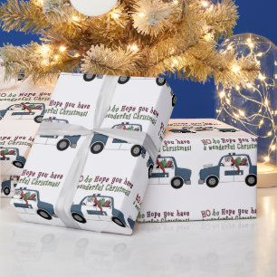 Papier Cadeau Policeman Père Noël Holiday papier d'emballage