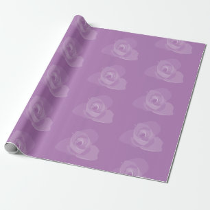 Papier Cadeau Polite Transparent Art moderne Rose blanche