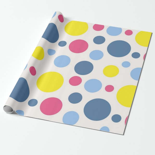 Papier Cadeau Polka dot (Déroulé)