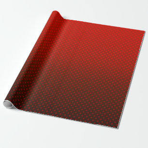 Papier Cadeau Polka point dégradé rouge noir couleurs foncé