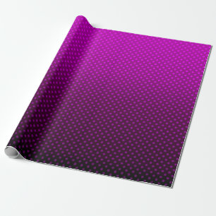 Papier Cadeau Polka point dégradé violet noir couleurs foncé