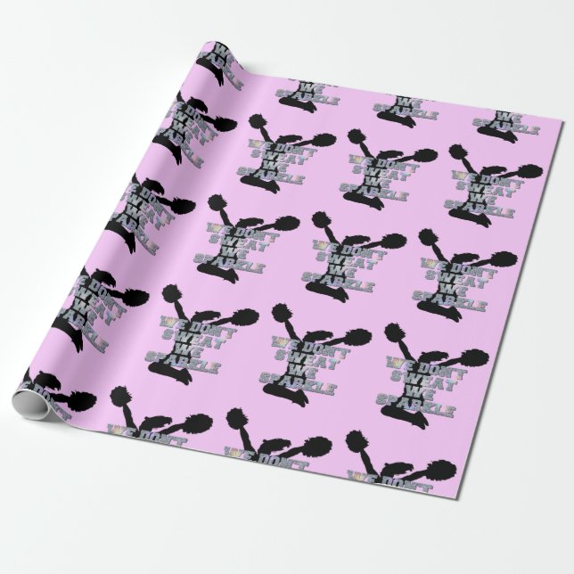 Papier Cadeau Pom-pom girl nous miroitons (Déroulé)
