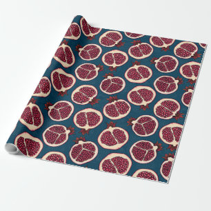 Papier Cadeau Pomegranate slices wrapping paper