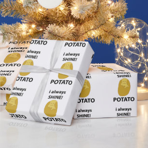 Papier Cadeau Pomme De Terre Je Brille Toujours La Pomme De Terr