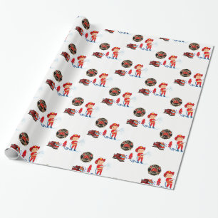 Papier Cadeau Pompier à papier à envelopper