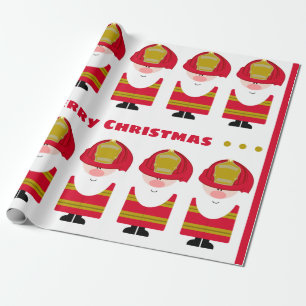 Papier Cadeau Pompiers Santa