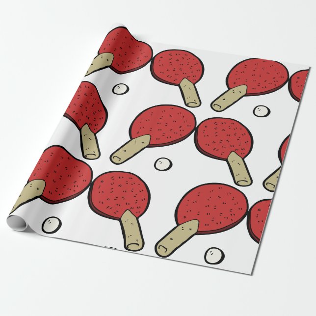 Papier Cadeau Pong Ping Pong (Déroulé)