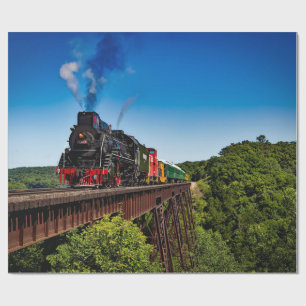 Papier Cadeau Pont ferroviaire vintage