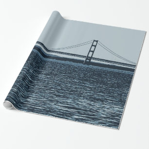Papier Cadeau Pont Mackinac Péninsule supérieure Michigan