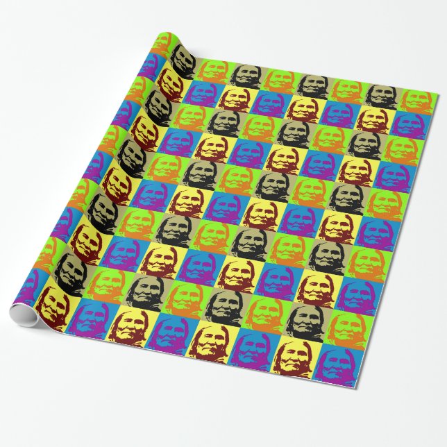 Papier Cadeau Pop Art Freedom Fighter Geronimo (Déroulé)