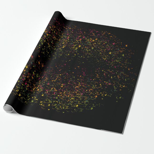 Papier Cadeau Pop Art Lèvres colorées (Déroulé)