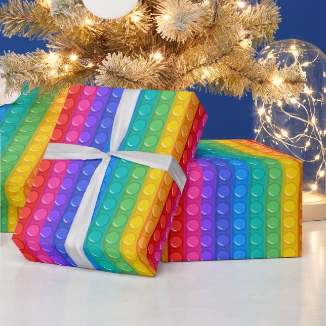 Papier Cadeau Pop It Boy Anniversaire coloré (Vacances)